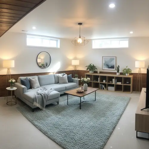 Bright & Inviting Modern Basement Interiors