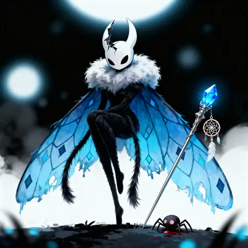 Enchanting Hollow Knight-Inspired Moth Character