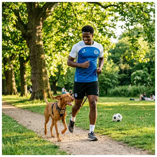 Cristiano Ronaldo Walking His Dog - Athlete Outdoors