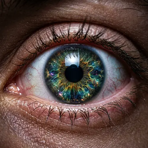 Hyperrealistic Close-Up of a Surreal Eye