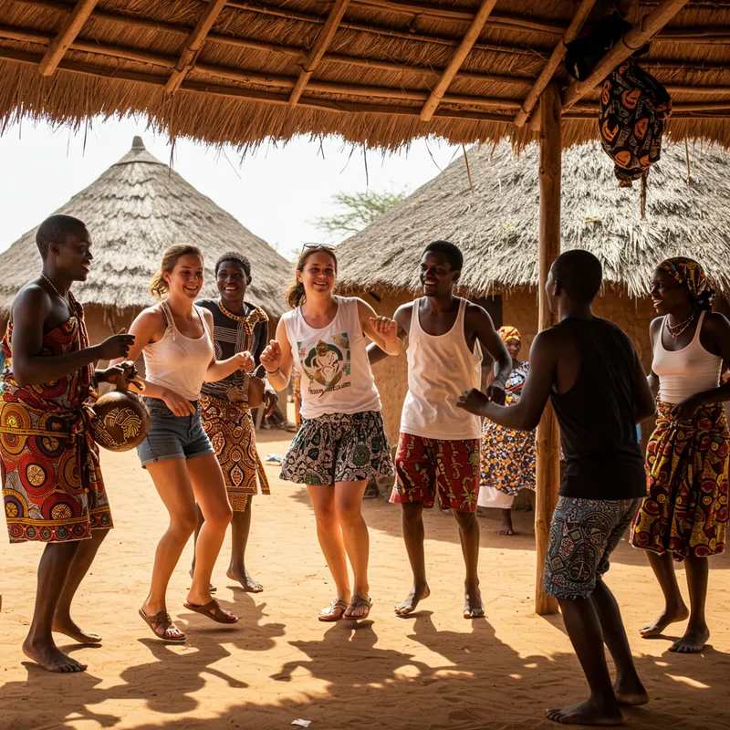 Joyful Party Dancing in Africa