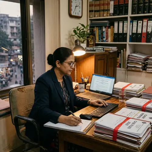 Dedicated Mid-Age Female Advocate at Work