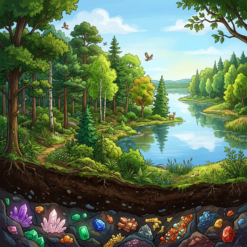 Diverse Natural Environment with Soil, Forest, Water & Minerals