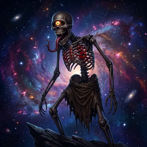 Galactic One-Eyed Creature with Diabolical Charm