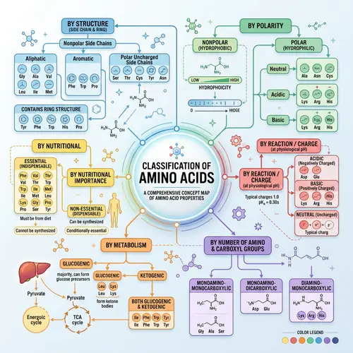 Amino Acid Classification: Structure, Charge, Polarity, and More