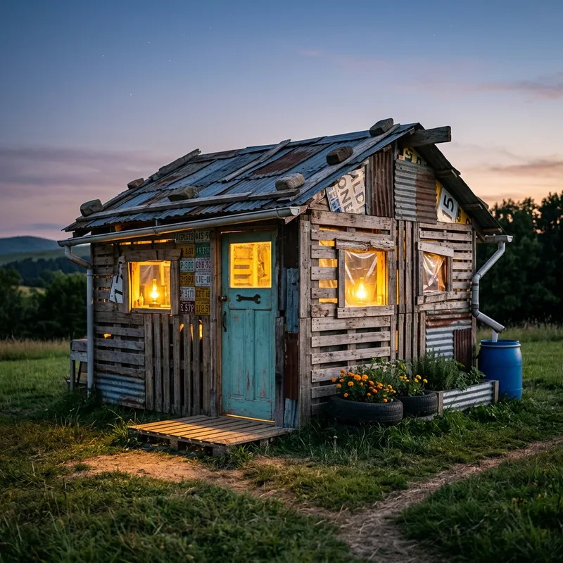 Amazing $10 House Built from Recycled Materials