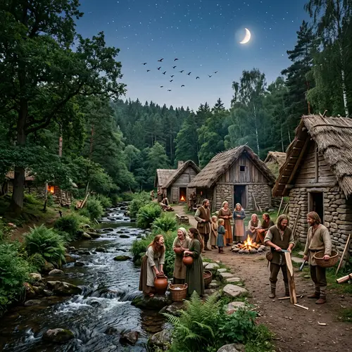 Living in Harmony with Nature: A Primitive Society Imagined