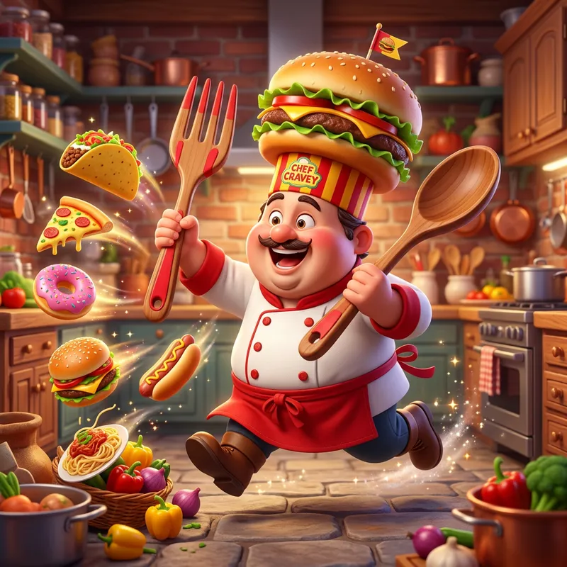 Chef Cravey: The Animated Foodie Chef