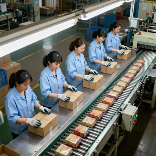 Women in Packaging Production Line