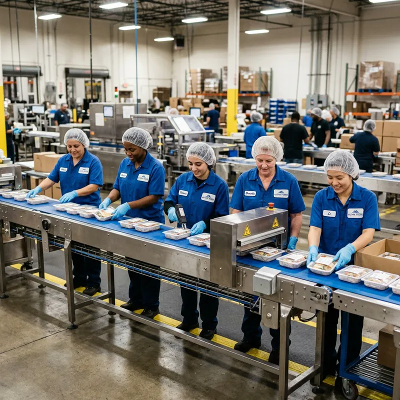 Women in Packaging Production Line