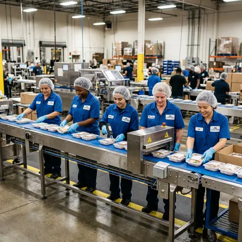 Women in Packaging Production Line