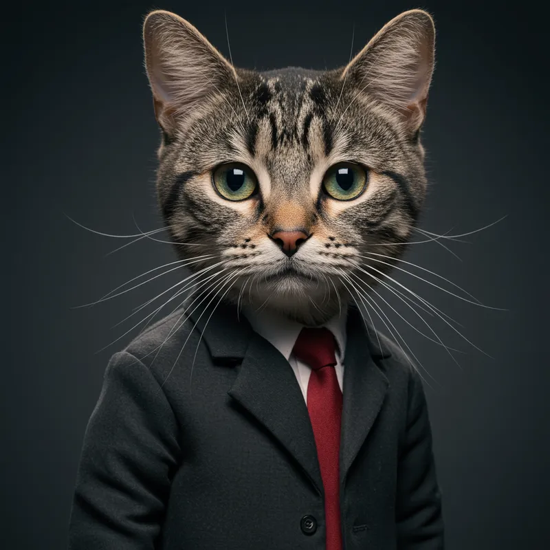 My Cat as a Human - Fun Concept Art