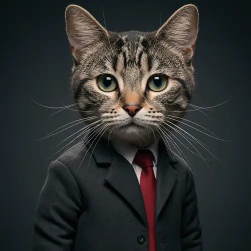 My Cat as a Human - Fun Concept Art