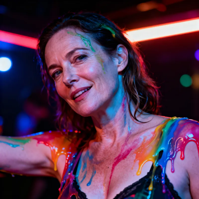 Vibrant Nightclub Portrait Photography