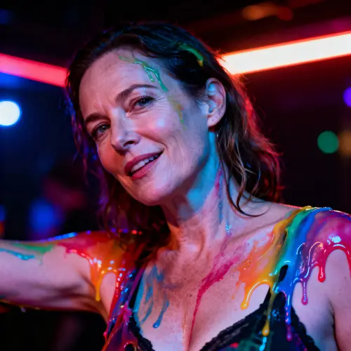 Vibrant Nightclub Portrait Photography