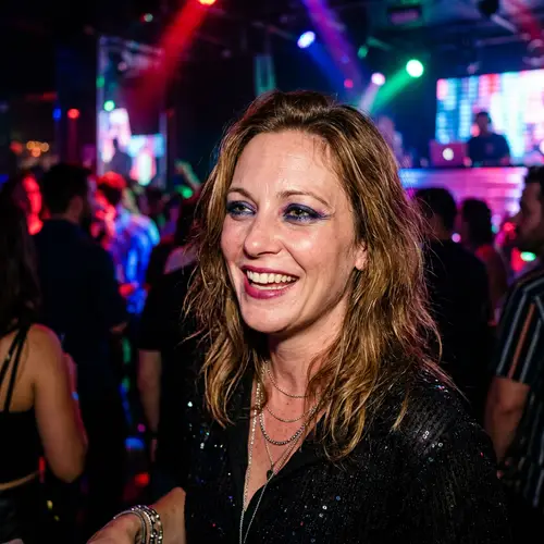 Vibrant Nightclub Portrait Photography