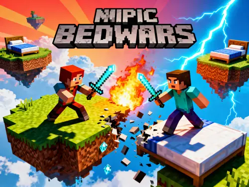 Epic Minecraft Bedwars Thumbnail Generator