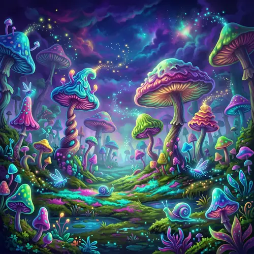 Psychedelic Mushrooms: A Colorful Wonderland