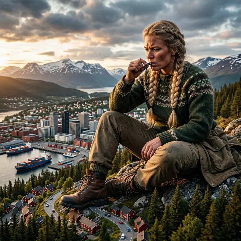 Blonde Giantess Devours Tiny Character in Enormous City Scene Blonde Giantess Devours Tiny Character in Enormous City Scene