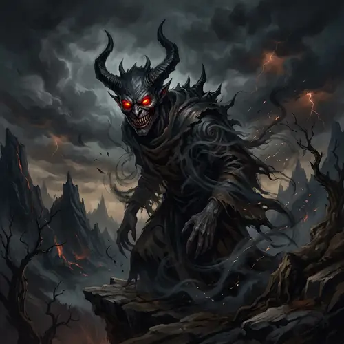 Evil Fiend - Symbol of Deception and Chaos | Dark Mythical Creature