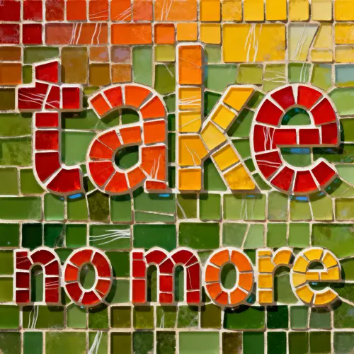 Vibrant Mosaic Art: Take No More
