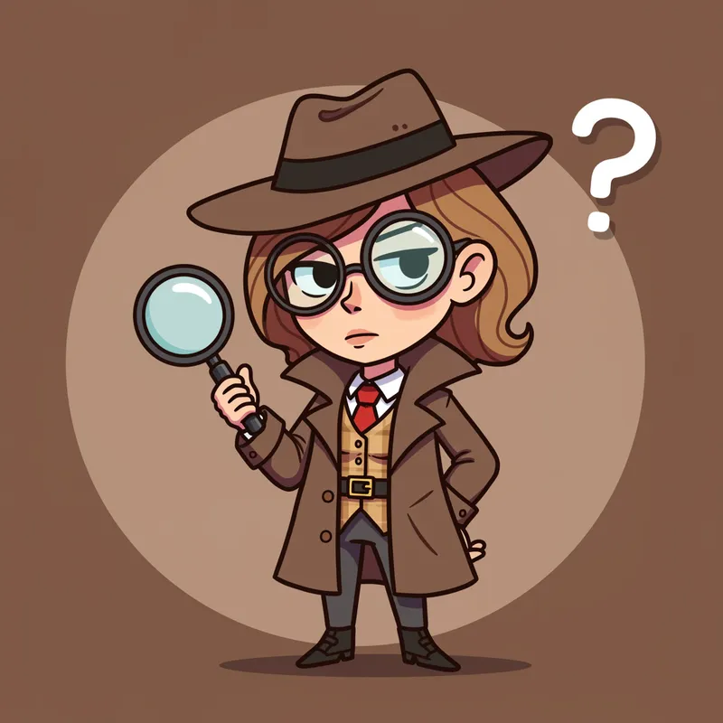 Stylized Female Detective Profile Picture