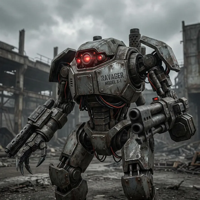 Robotic Ravager: Menacing Yet Sophisticated