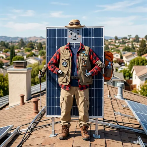 Solar Panel Dressing in Outfit