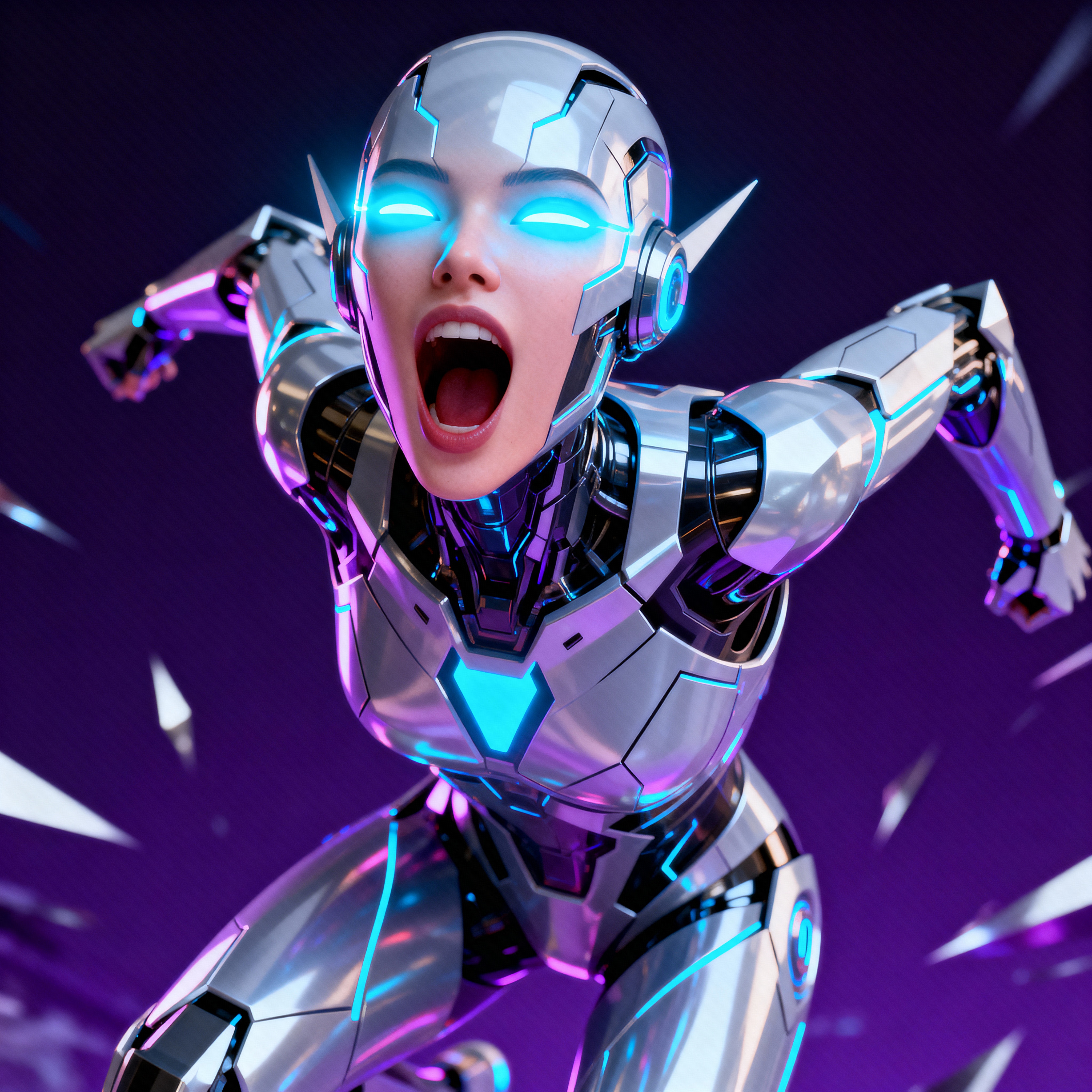 Create a Web3 Alpha Avatar | Open Mouth Design | AI Art Generator |  Easy-Peasy.AI