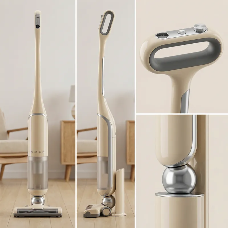 Elegant SMEG Vertical Vacuum Cleaner Concept