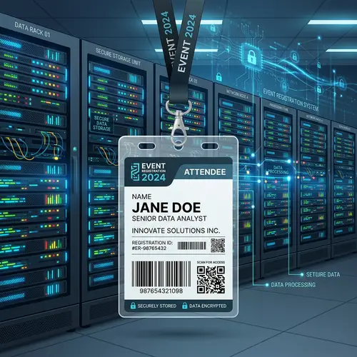 Data Server Illustration & Secure Data Storage for Event Registration System