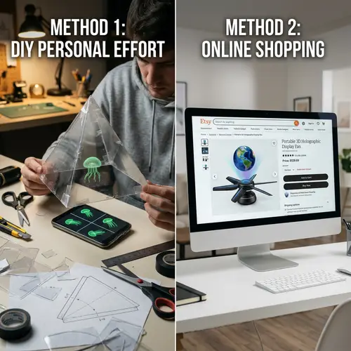 DIY Hologram vs Amazon Purchase: Creativity vs Convenience