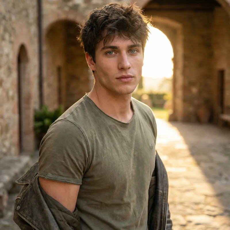 Dynamic Portrait of a Charismatic Young Model Dynamic Portrait of a Charismatic Young Model