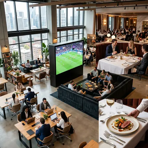 Modern Lounges, Entertainment Areas & Stylish Restaurants