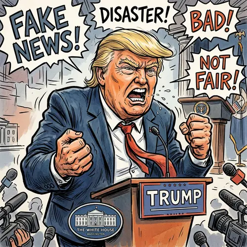 Angry Donald Trump Cartoon | Hilarious Political Art