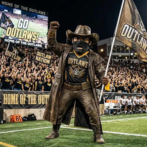 Outlaw Mascot for Your Sports Team