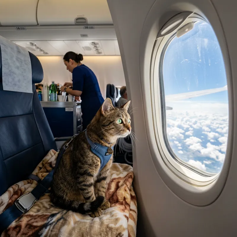 Cat on Aeroplane | Explore the Cozy Cabin Atmosphere Cat on Aeroplane | Explore the Cozy Cabin Atmosphere
