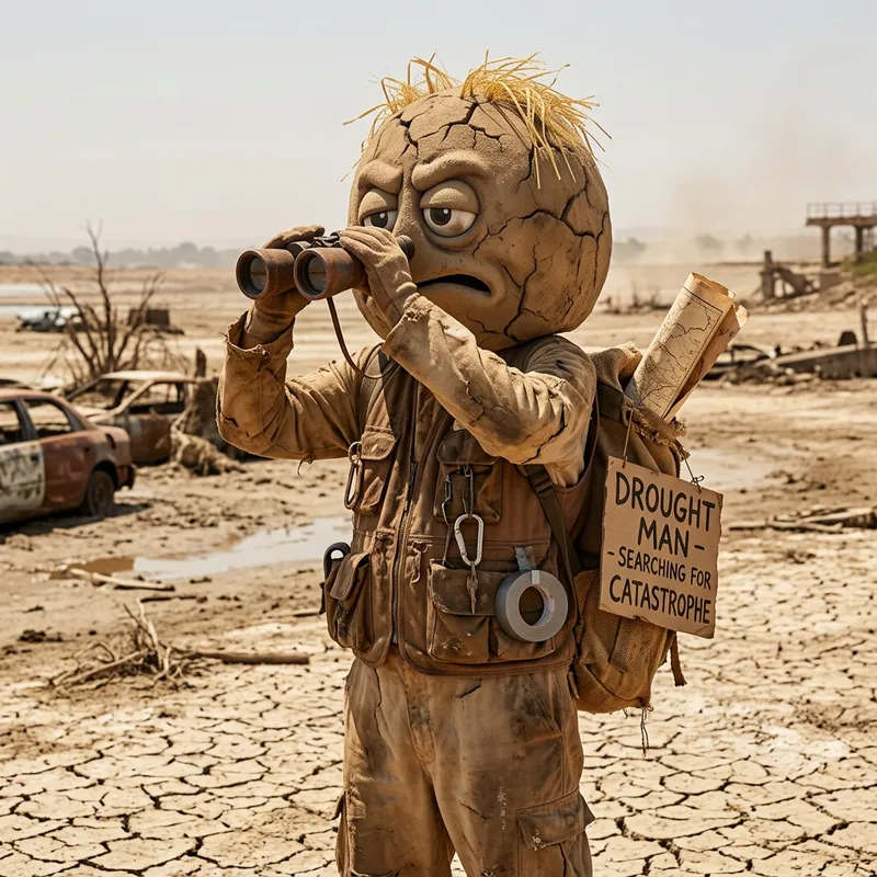 Drought Man: Mascot of Catastrophe Search