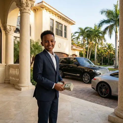 Young Self-Made Millionaire at Luxurious Mansion | Wealth & Success