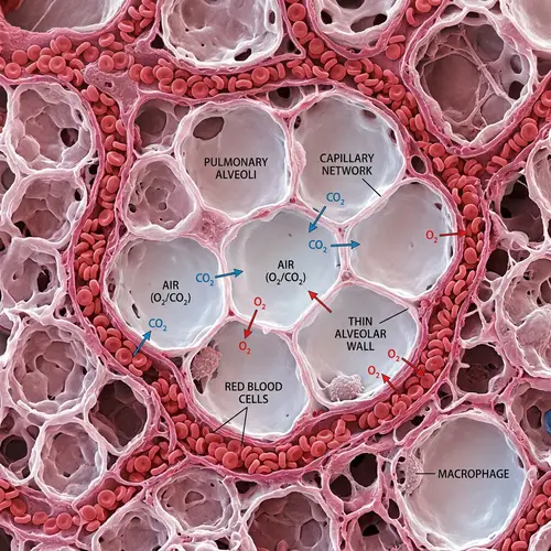 Pulmonary Alveoli: Gas Exchange within Lungs