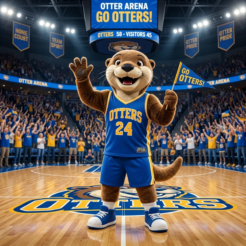 Charming Otter Mascot for Events and Branding