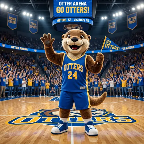 Charming Otter Mascot for Events and Branding
