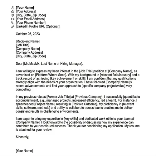 Professional Cover Letter Writing Services