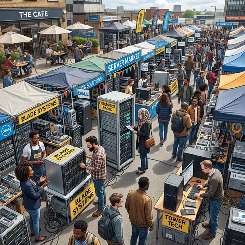 Bustling Servers Market with Rack, Tower, and Blade Servers