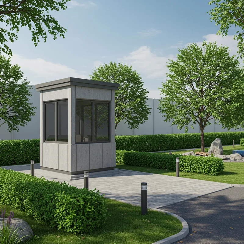 Modern Access Control Booth for Industrial Areas