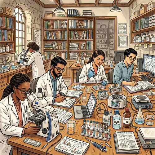 Diverse Researchers in Academic Setting | Scientific Analysis
