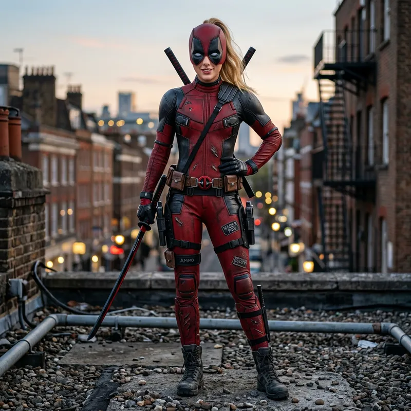 Taylor Swift Lady Deadpool Art - Hyper Realistic Portrait Taylor Swift Lady Deadpool Art - Hyper Realistic Portrait