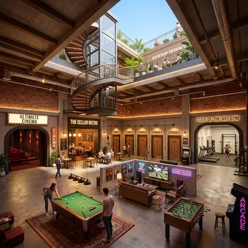 Giant Basement with Unique Rooms and Hidden Entrances