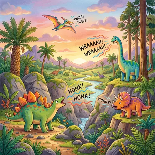 Dinosaur Sounds: A Prehistoric Adventure for Kids