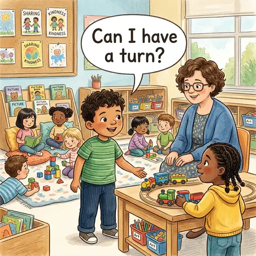 Inclusive Children's Book Illustration of Mateo